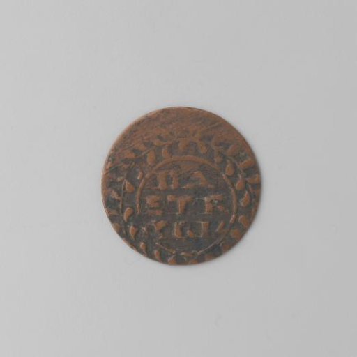 Imitation of a duit of Deventer, struck at Reckheim (Rekem) under Francis Egon of Fürstenberg-Heiligenberg, in the name of Ferdinand Gobert of Aspremont-Lynden