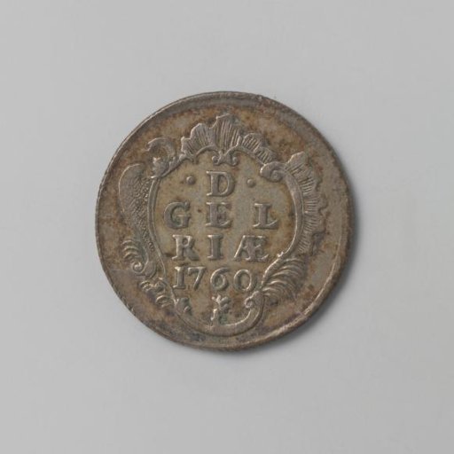 Silver off-cast of Gelderland duit, 1760