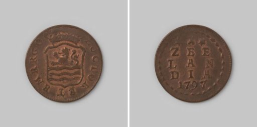 Duit of the Batavian Republic in the name of Zeeland, 1797