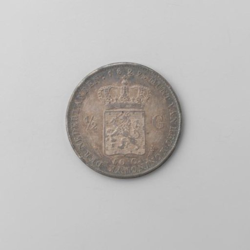 Dutch ½ guilder, 1822