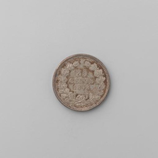 Dutch 25 cents, 1848