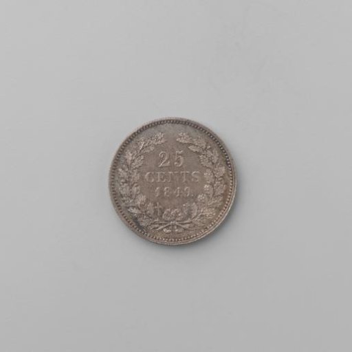 Dutch 25 cents, 1849