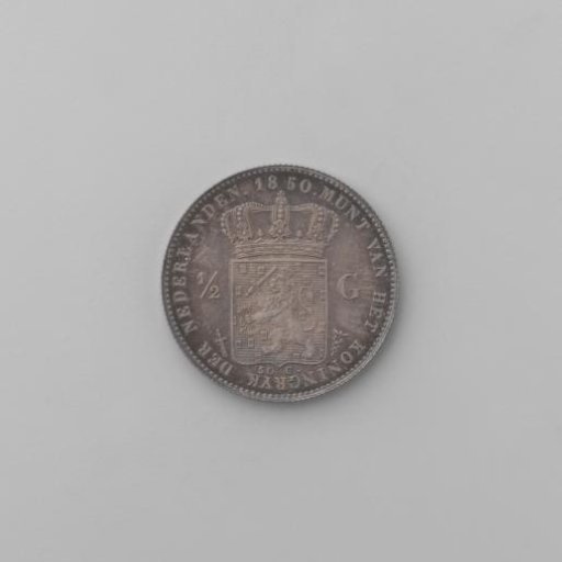 Dutch half guilder, 1850