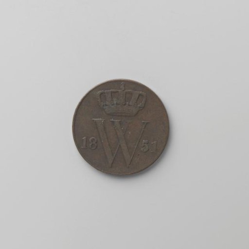 Dutch ½ cent, 1851