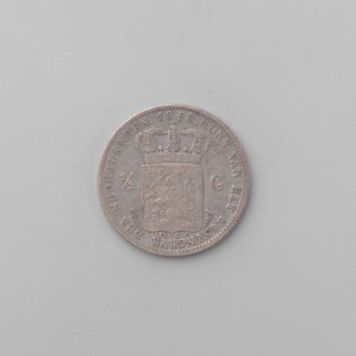Dutch half guilder, 1858