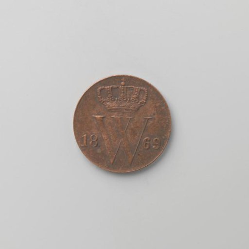 Dutch ½ cent, 1869