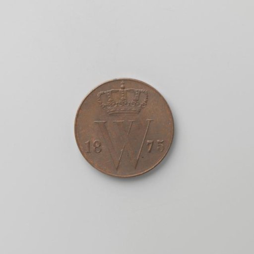 Dutch ½ cent, 1875
