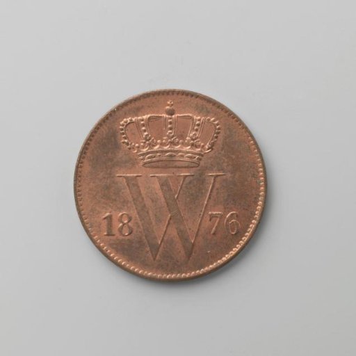 Dutch cent, 1876