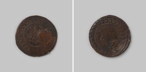 Half stuiver, emergency coin from Deventer, struck during the siege