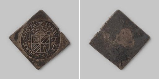 Commemorative coin of 12½ stuivers from the city of Groningen, 1672