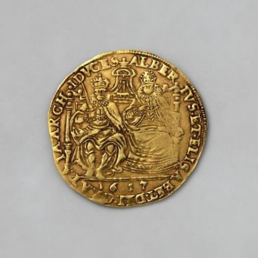 Double sovereign from Tournai by Albert and Isabella, 1617