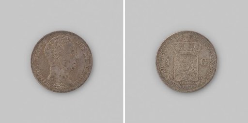 Dutch ½ guilder, 1830