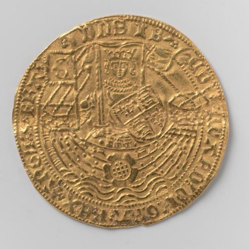 Continental 16th-century imitation of the English nobel of Edward IV, 1461-1470