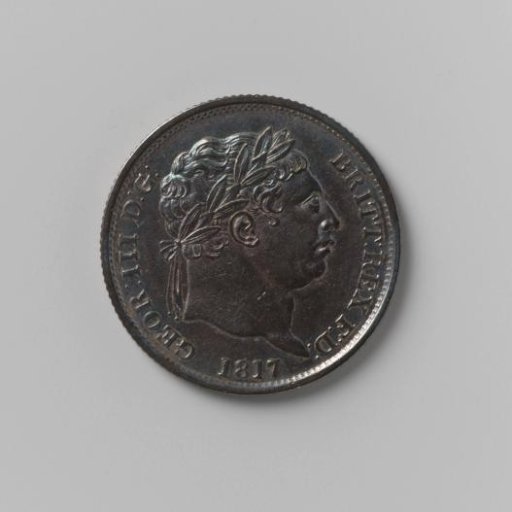Shilling from England by George III, 1817
