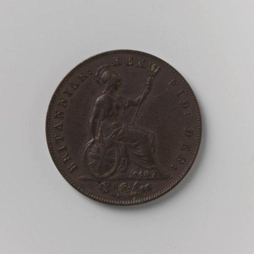 Half penny from England by George IV, 1826
