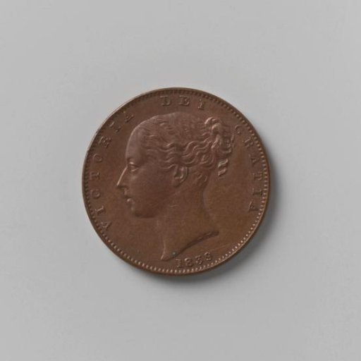 Farthing from England of Victoria, 1839