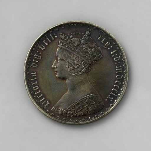 Florin from England of Victoria, 1860