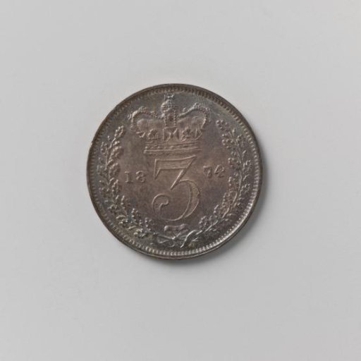 3 pence from England of Victoria, 1874