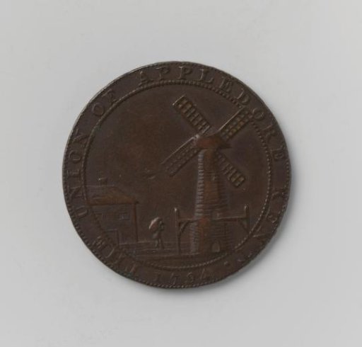 Token for a penny from Appledore, England, 1794