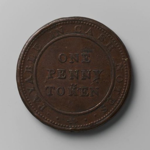 Token for a penny from Birmingham, England, 1812