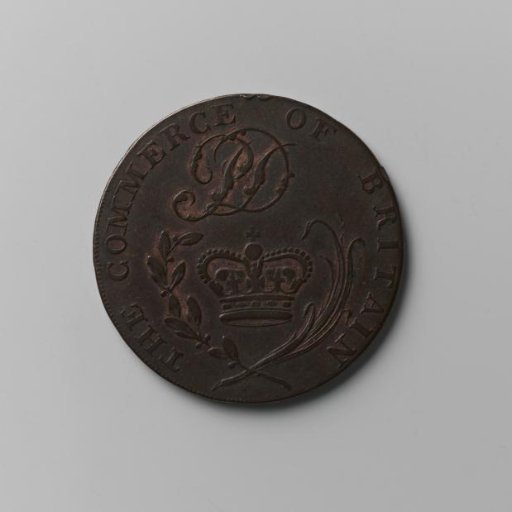 Payment token (token) for a half penny from Bury St. Edmunds, England