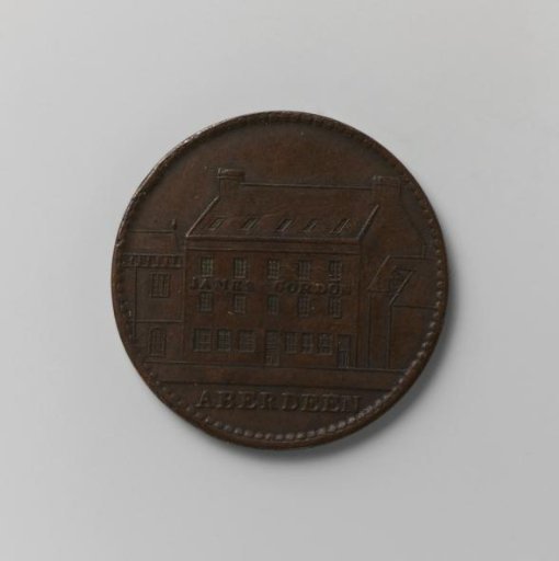 Payment token (token) for a farthing from Aberdeen, Scotland