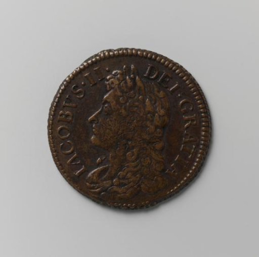 6 pence from Ireland of James II, July 1689
