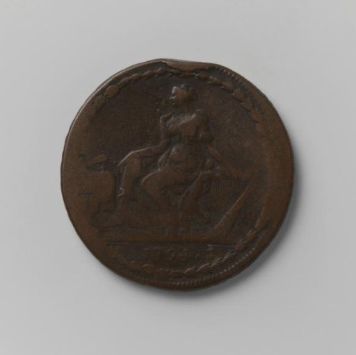 Payment token (token) of a halfpenny from Dublin, Ireland, 1794
