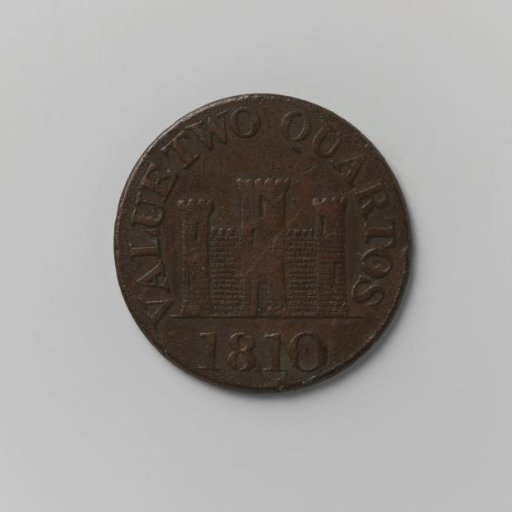 2 quartos from Gibraltar, 1810