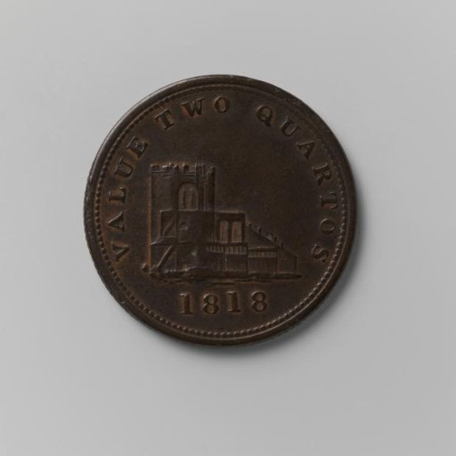 2 quartos from Gibraltar, 1818