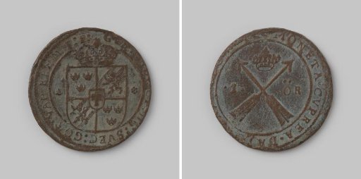 Öre for the province of Dalarna in Sweden by Gustav II Adolf, 1622