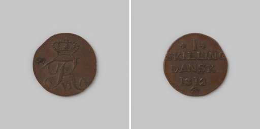 Skilling dansk from Norway by Frederick VI, 1812