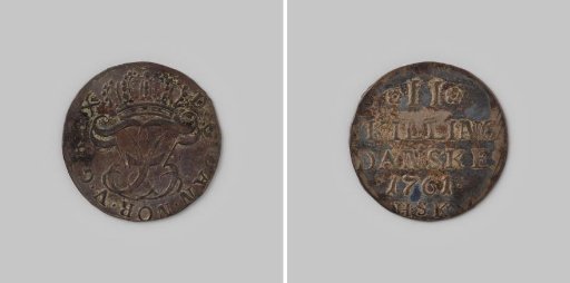 2 skilling from Denmark of Frederick V, 1761