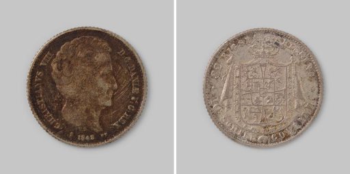 32 rigsbank skilling or 10 schilling courant from Denmark of Christian VIII, 1842