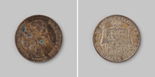 16 rigsbank skilling or 5 schilling courant from Denmark of Christian VIII, 1842