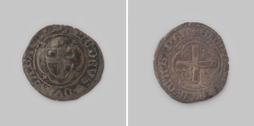 Grosso or obolo bianco from Savoy by Duke Amedeo VIII, 1391-1439
