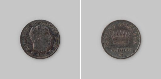 5 soldi from the Kingdom of Italy of Napoleon as King, 1810
