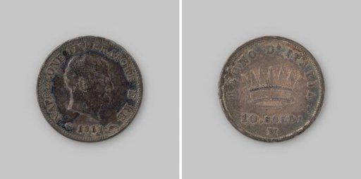 10 soldi from the Kingdom of Italy of Napoleon as King, 1811