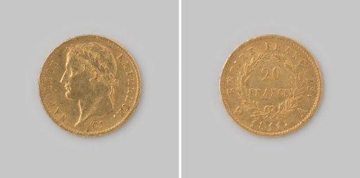 Twenty francs from the French Empire of Napoleon, 1811