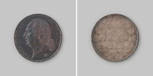 Franc from the Kingdom of France of Louis XVIII, 1818