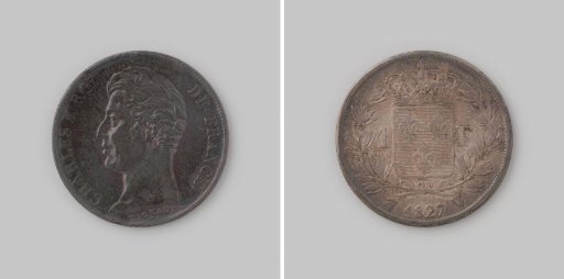 Franc from the Kingdom of France of Charles X, 1827