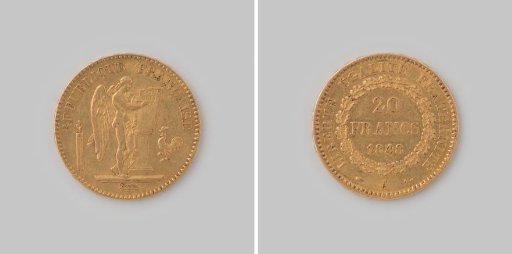 Twenty francs from France, the Second Republic, 1848