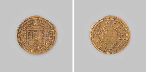 Escudo from Spain of King Philip III, 1608