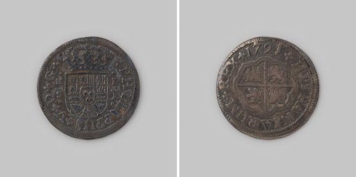 Real (de plata) from Spain of King Philip V, 1721