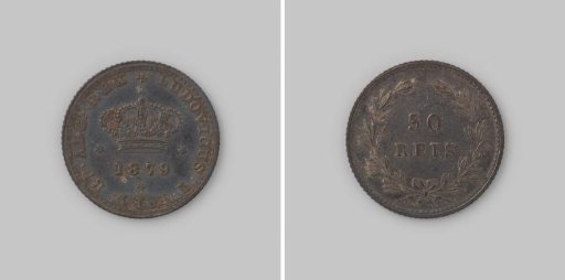 50 reis from Portugal of King Luiz I, 1879