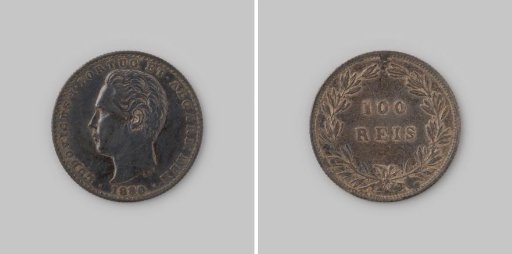 Tostao or 100 reis from Portugal of King Luiz I, 1880