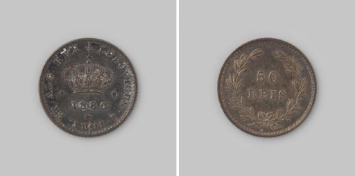 50 reis from Portugal of King Luiz I, 1880