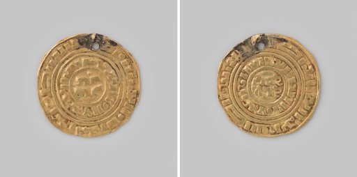 Besant sarracenatus or dinar soeri of the Crusaders, 1101-1129