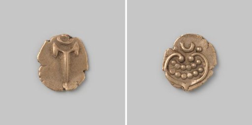 Gold fanam from Kuttari, India