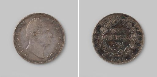 Rupee from India of the English East India Company (EIC) in the name of King William IV, 1835